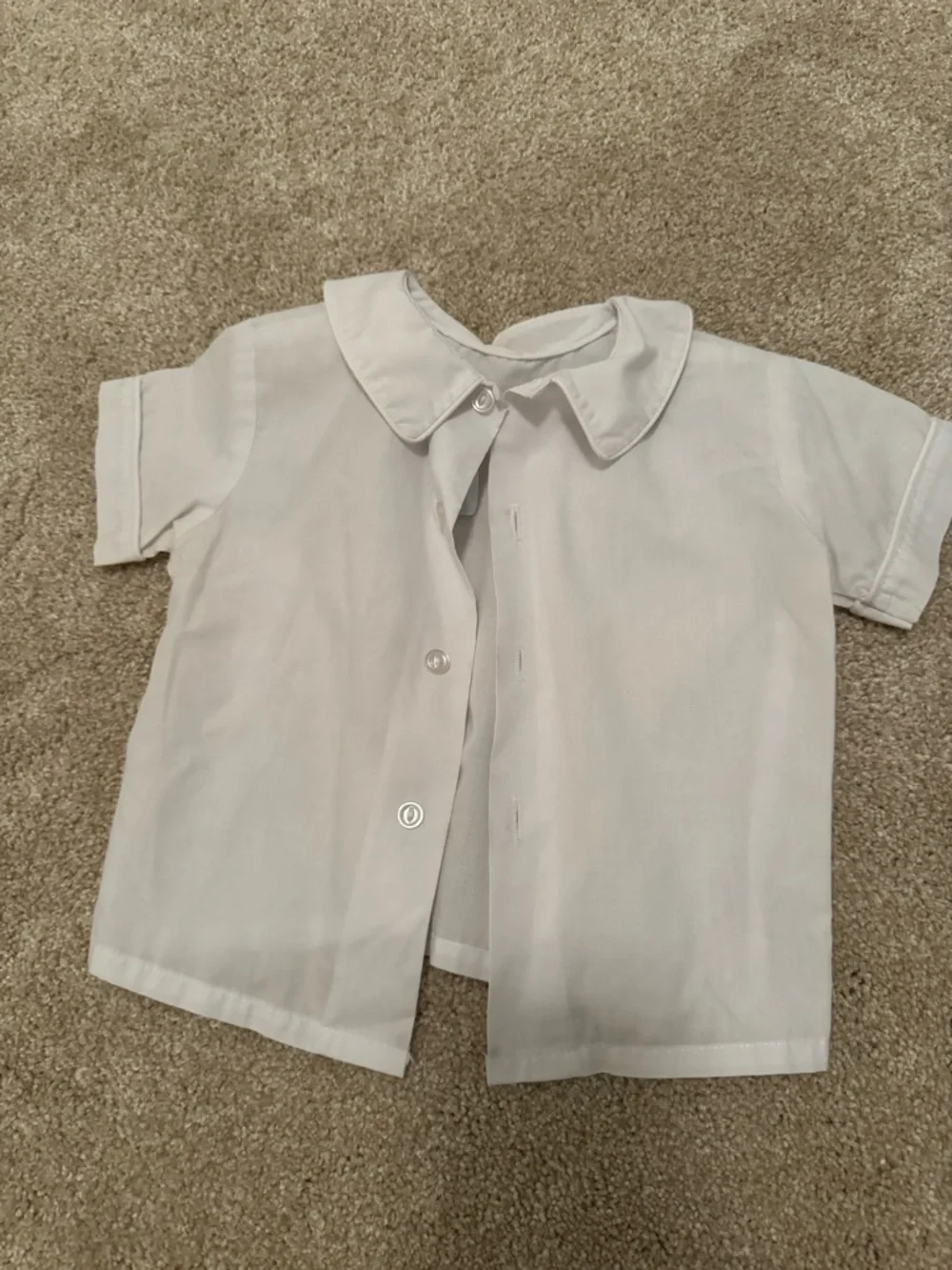 White Peter Pan Collar Blouse - Picture 3 of 3